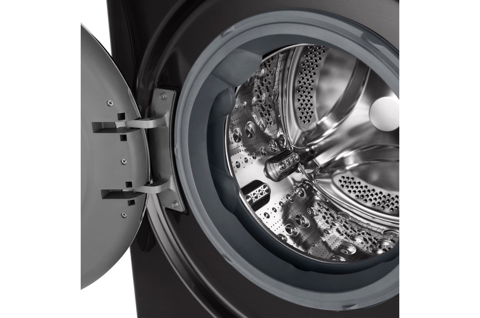 LG 13kg AI DD™ ezDispense™ Washing Machine, Platinum Black, F4Y913BCTA1